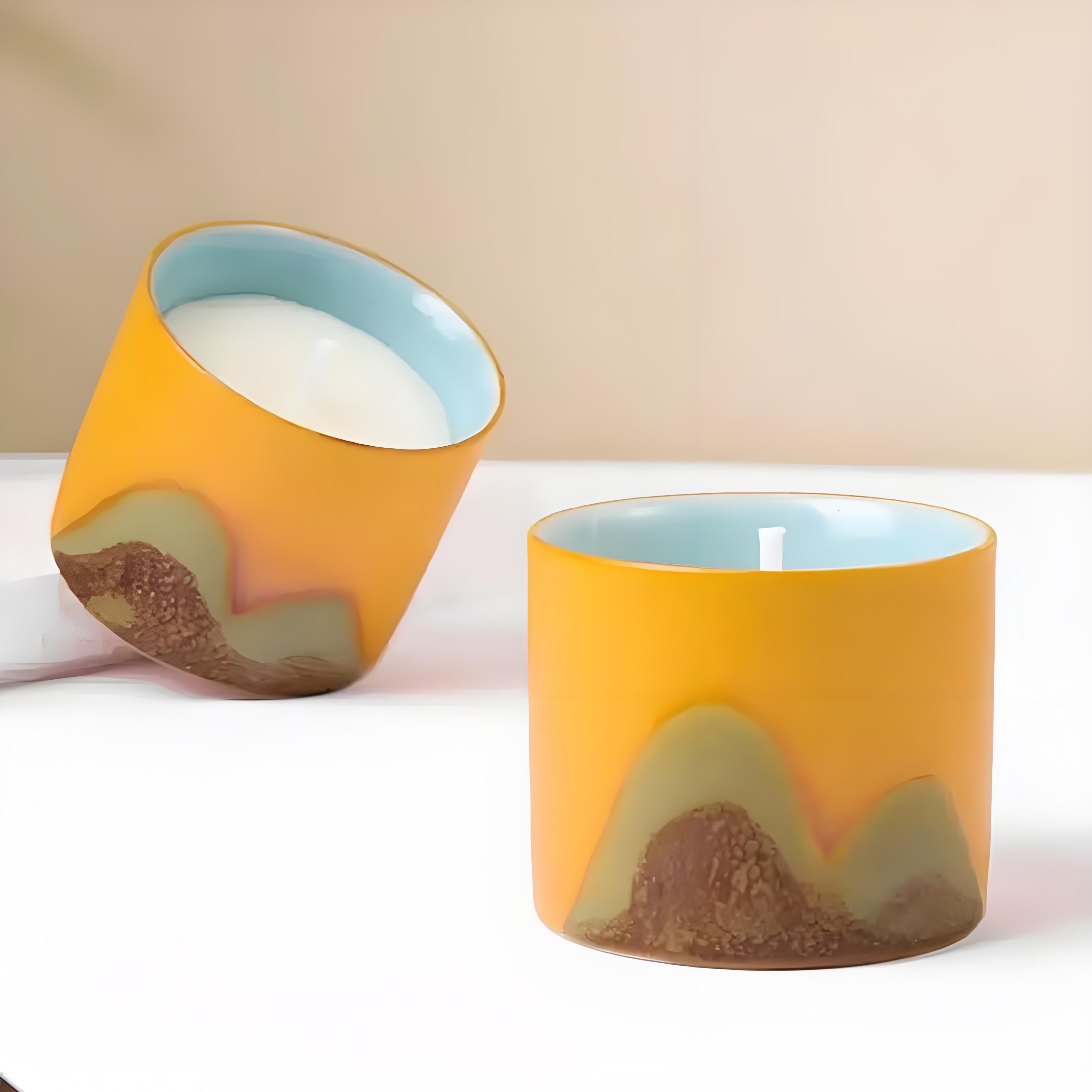 Vela aromática de porcelana